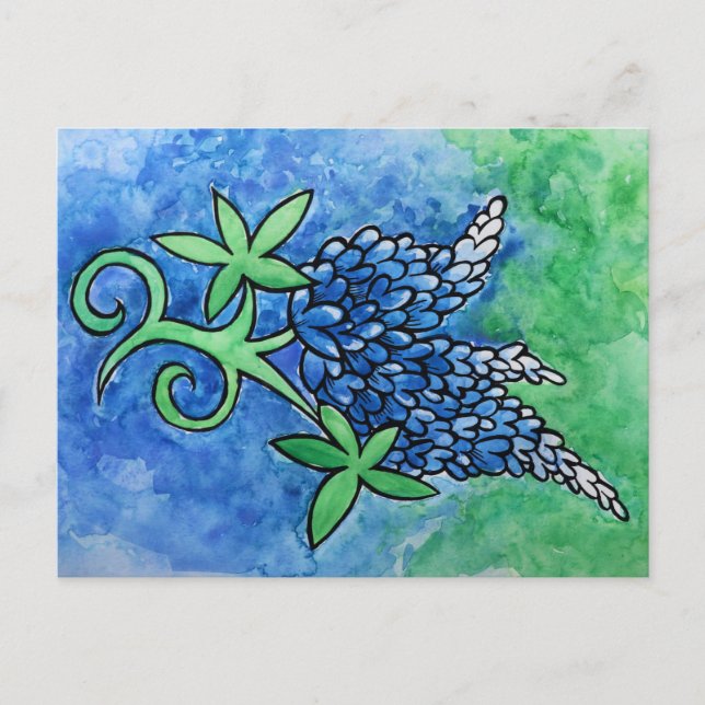 Texas Bluebonnets Postcard (Front)