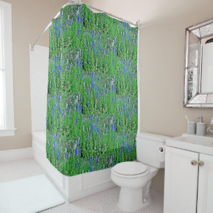 Texas Bluebonnets Shower Curtain
