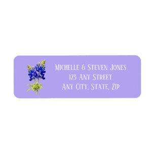 Texas Bluebonnets sur Lavender, Mariage du printem