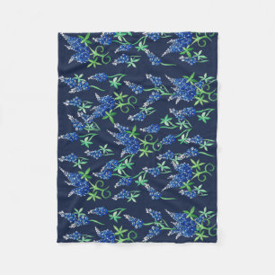 Texas Bluebonnets Texan Fleece Blanket