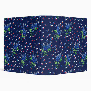 Texas Bluebonnets Texan Lone star state  Binder