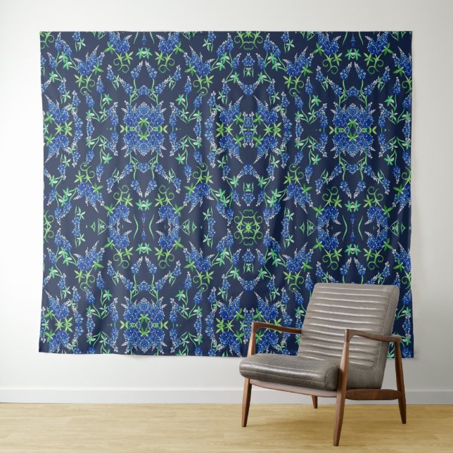 Texas Bluebonnets Texan State Flower Bluebonnet  Tapestry (In Situ (Horizontal))