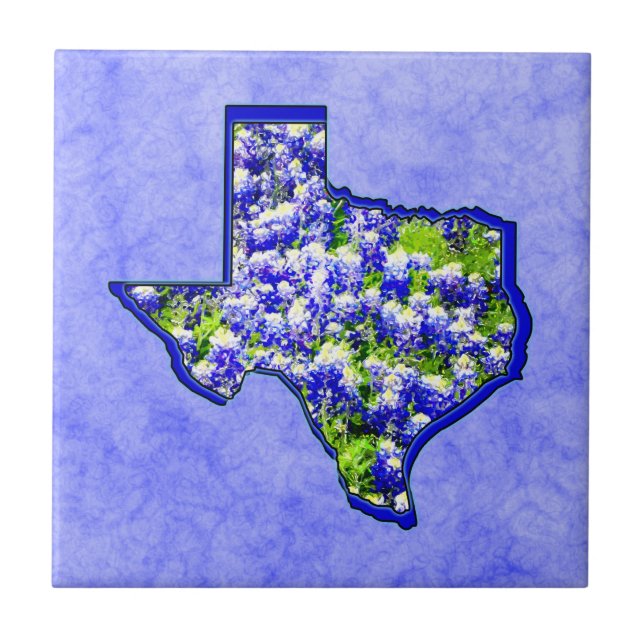 TEXAS BLUEBONNETS TILE (Front)