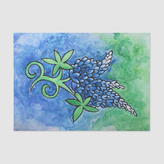 Texas Bluebonnets Tissue Paper (Front)