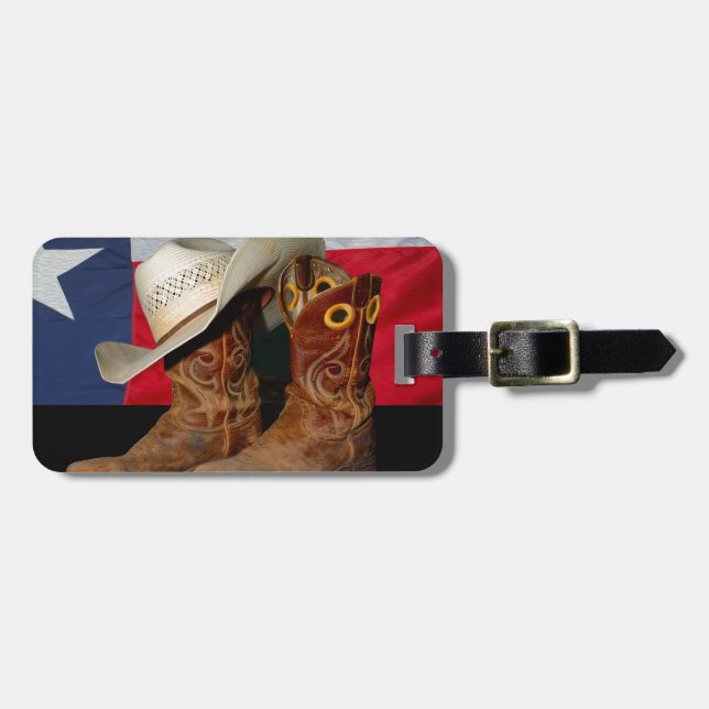 Texas Boots and Hat.jpg Luggage Tag (Front Horizontal)