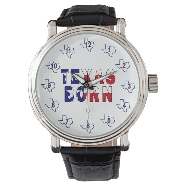 Texas Born Flag Watch (Front)