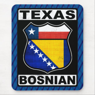 Texas Bosnian American Sign Mousemat Mouse Pad