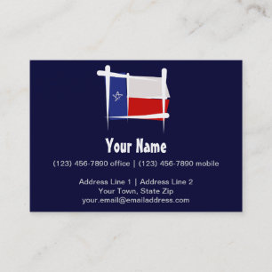 Texas Brush Flag Business Card