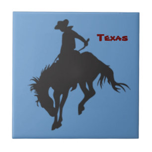 Texas Bucking Horse Tile