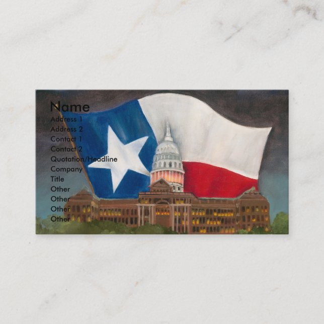 TEXAS Business Cards (Front)