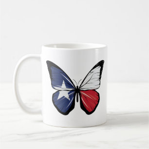 Texas Butterfly Flag Coffee Mug