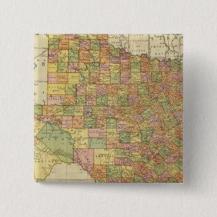 Texas by Rand McNally 2 Inch Square Button