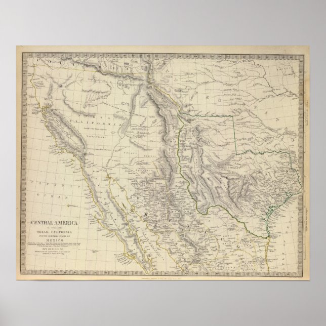 Texas, Calif, N Mexico Poster (Front)