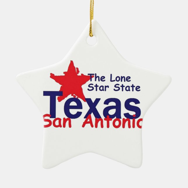 TEXAS CERAMIC ORNAMENT (Front)