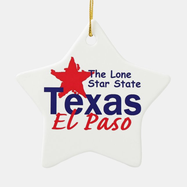 TEXAS CERAMIC ORNAMENT (Front)