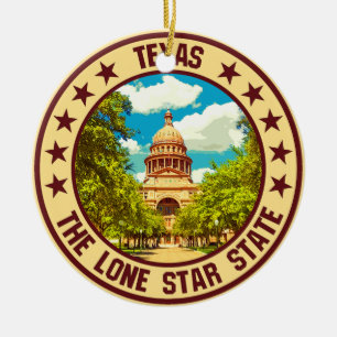 Texas                                              ceramic ornament