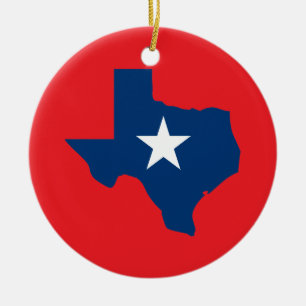Texas Ceramic Ornament