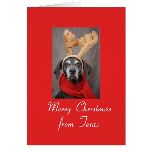Texas  Christmas Card, state specific (Front)