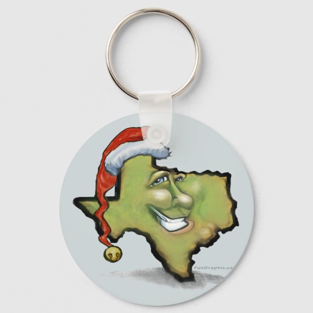 Texas Christmas Keychain (Front)