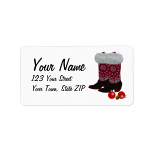 Texas Christmas Label