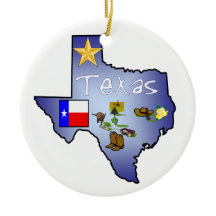 Texas Christmas Ornament