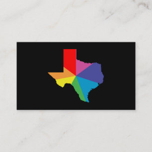 texas colour burst business card