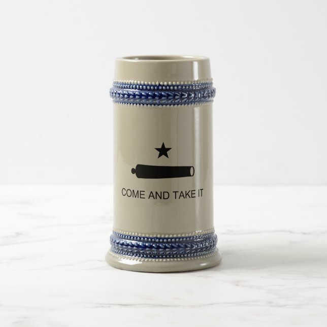 Texas, Come and Take It Beer Stein (Center)