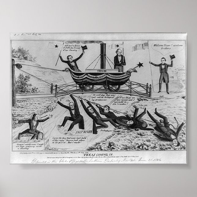 Texas Coming In, 1844 Poster (Front)