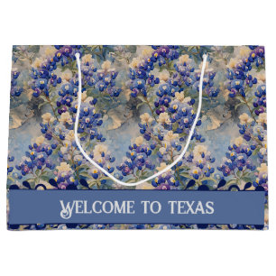 Texas Commemorative Bluebonnets, Large Gift Bag