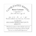 Texas Cottage Food Law Stamp