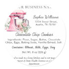 Texas Cottage Law Food label Sticker