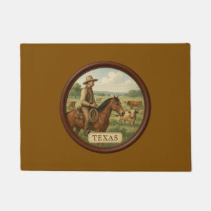 Texas Cowboy Kitchen Mat