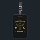 Texas Cowboy Monogram Best Man Groomsmen Luggage Tag<br><div class="desc">Personalized gifts for groomsmen and best man with old western cowboy theme. Decorated with cowboy hat with vintage western font. Text and colour are editable using the Design Tool to fit your occasion. Get this customize gift for wedding,  bachelor party,  engagement party or any other special occasions.</div>