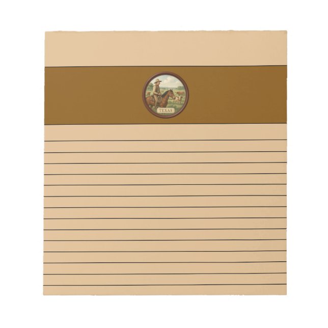 Texas Cowboy Notepad (Front)