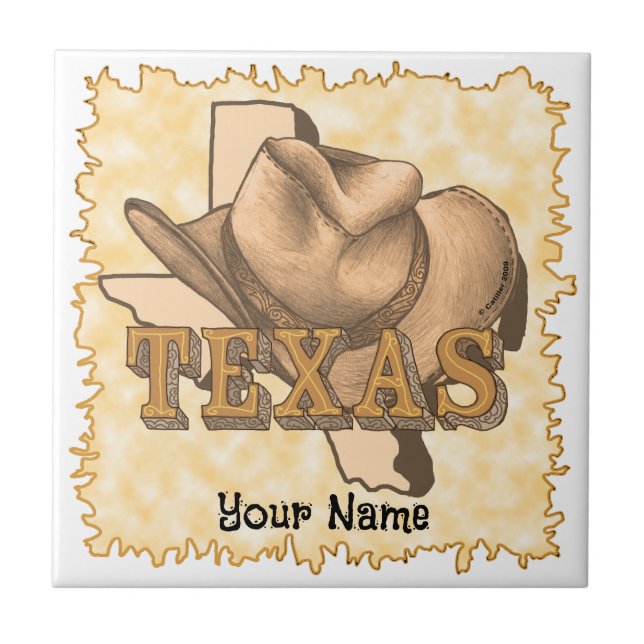 Texas Cowboy Tile (Front)