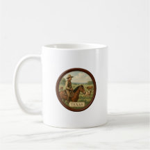 Texas Cowboy White Classic Mug