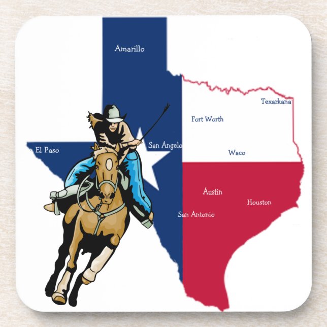 Texas Cowgirl Coaster (Front)