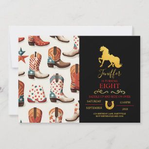 texas cowgirl country wild, illustration drawing   invitation
