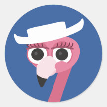 Texas cowgirl cowboy flamingo