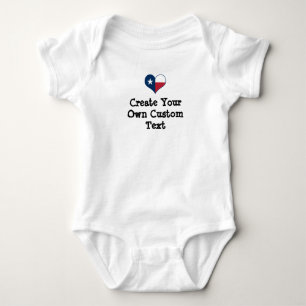 Texas Create your own custom text Baby Bodysuit