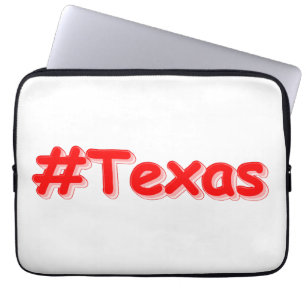 "#Texas " Cute Design. Buy Now Laptop Sleeve