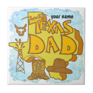 Texas Dad   Tile