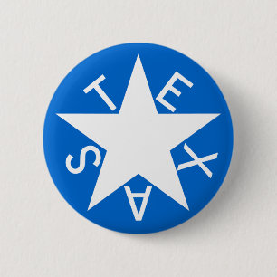 Texas De Zavala Flag Pen 2 Inch Round Button
