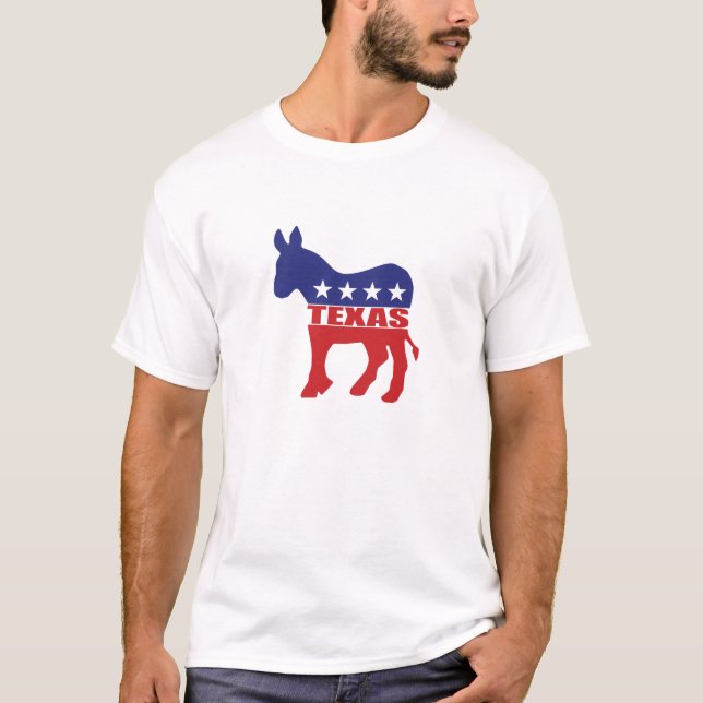 Texas Democrat Donkey T-Shirt (Front)
