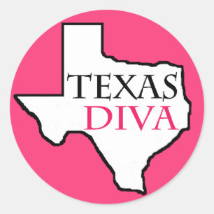 "Texas Diva" Stickers