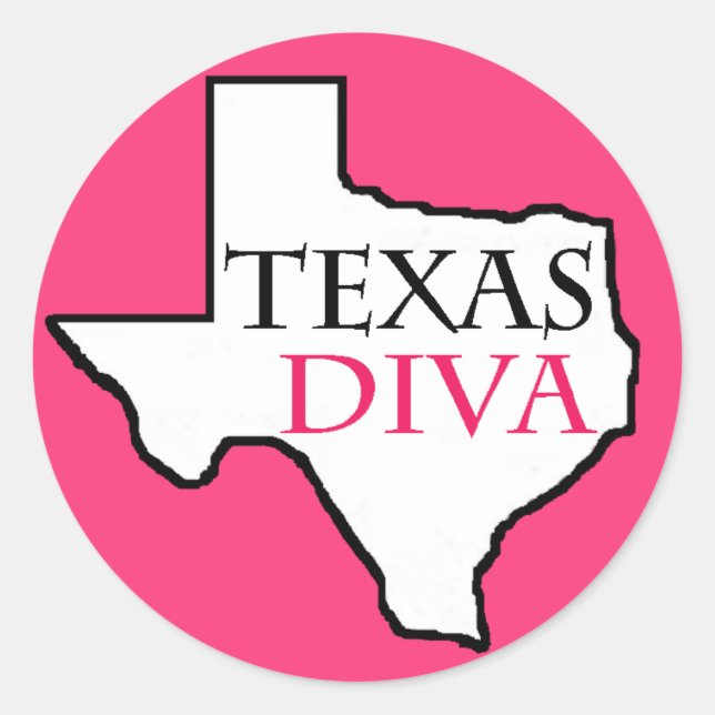 "Texas Diva" Stickers (Front)