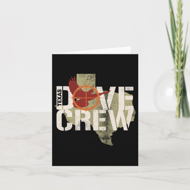 Texas Dove Crew Matching Dove Hunting Trip  Card (Front)