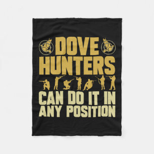 Texas Dove Hunting Dove Hunter  Fleece Blanket