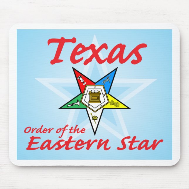 Texas Eastern Star Mouse Pad (Front)