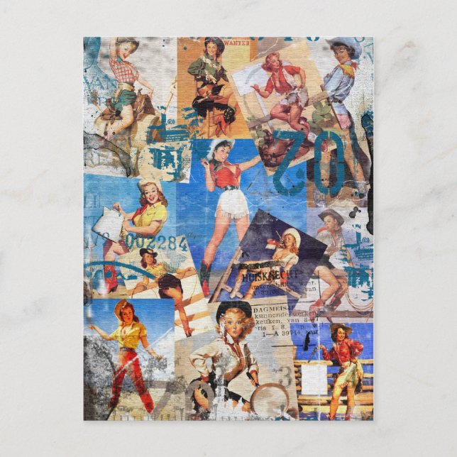 Texas Eclectic : Cowgirl Collection No. 1 Postcard (Front)